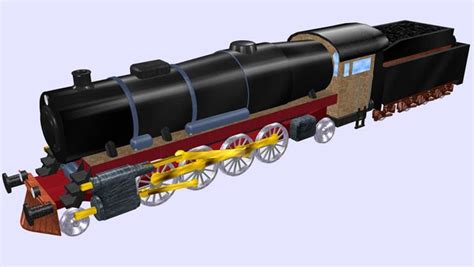 3D usar heavy mikado steam locomotive - TurboSquid 1707686