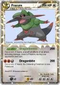 Pokémon Fraxure 4 4 - dual chop - My Pokemon Card