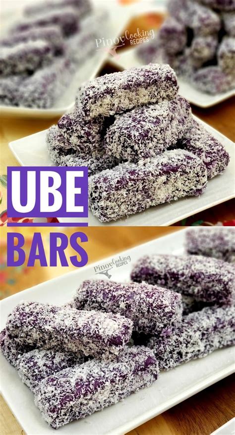 Ube Bars in 2023 | Pilipino food recipe, Banana chocolate chip cookies ...