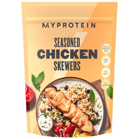 Myprotein Seasoned Chicken Skewers 520g | Chicken | Iceland Foods