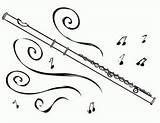 Colorir Flauta Instrumentos Musicais Pintar Doce Dmusicalizando Louvai  sketch template
