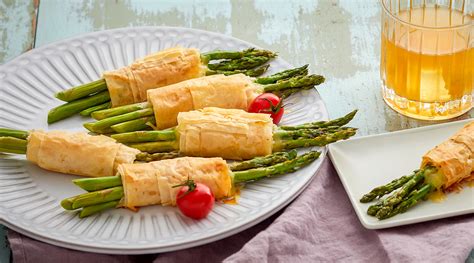 Asparagus Bundles with Muenster Cheese Recipe | Wisconsin Cheese