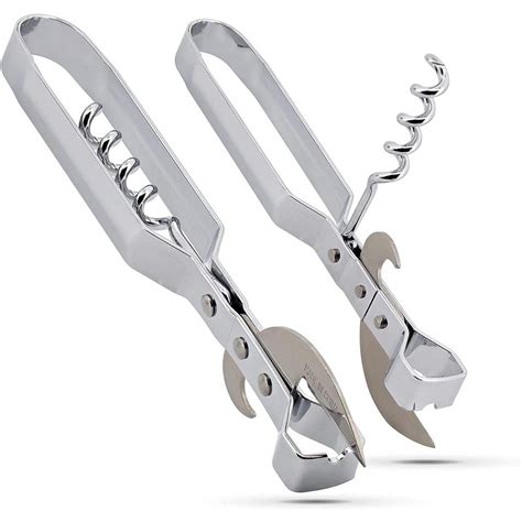 Manual Can Opener with Corkscrew and Bottle Opener Perfect for Camping, Traveling and Everyday ...