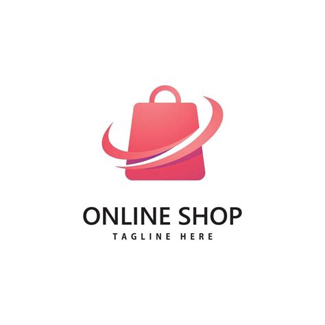 shopping bag store logo. online shopping logo design 3275721 Vector Art ...