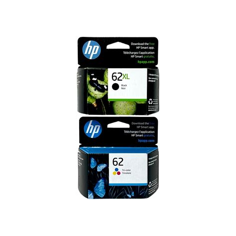 HP 62XL / HP 62 Ink SET - Combo 2 Pack - Black Tri Color - Original HP