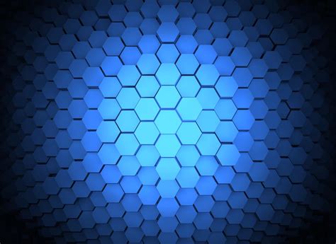 Blue Hexagon Wallpaper - WallpaperSafari