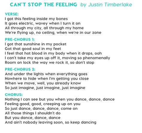 + lyrics to can t stop the feeling | #The Expert