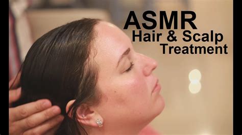 ASMR Coconut Oil Hair Treatment | Scalp Massage | Brushing & Combing - YouTube