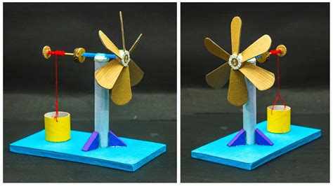 Wind Turbine Working Model | School Projects - YouTube