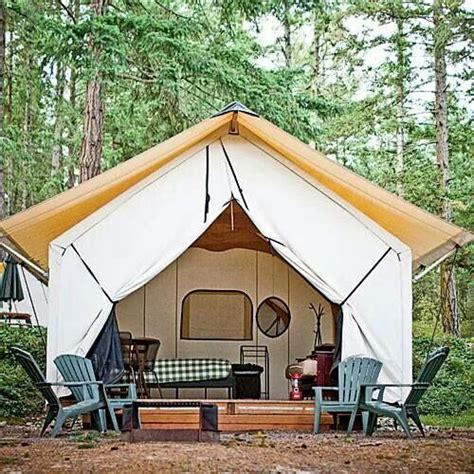 Love Glamping!!! | Wall tent, Tent glamping, Tent platform