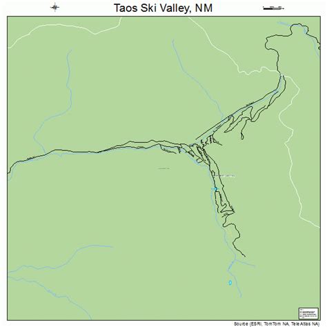 Taos Ski Valley New Mexico Street Map 3576480