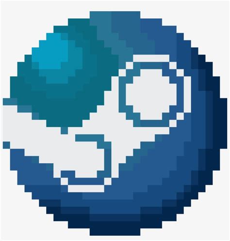 Steam Logo Pixel Art