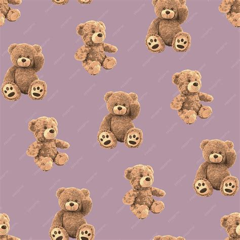 Premium Vector | TEDDY BEAR PATTERN 30