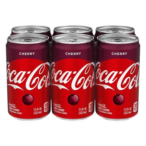 Coca-Cola Cherry Coke 7.5 oz Cans - Shop Soda at H-E-B