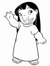 Lilo Says Hi coloring Page  Free Printable Coloring Pages sketch template