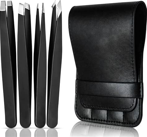 Amazon.com : (4 Pack) Tweezers Set - Professional High Grade Stainless ...