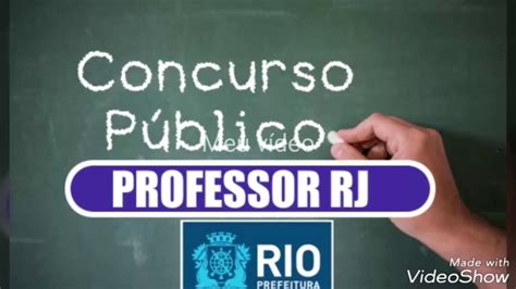 Concurso Prefeitura Rio de Janeiro - YouTube