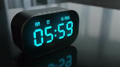 Alarm Clock Makes Alarm Sound and Wakes Up Us at 6 Am Early in the ...