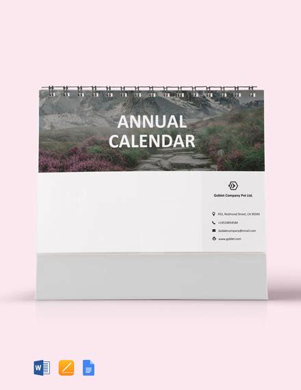 76+ FREE Desk Calendar Templates - Word (DOC) | Google Docs | Pages ...