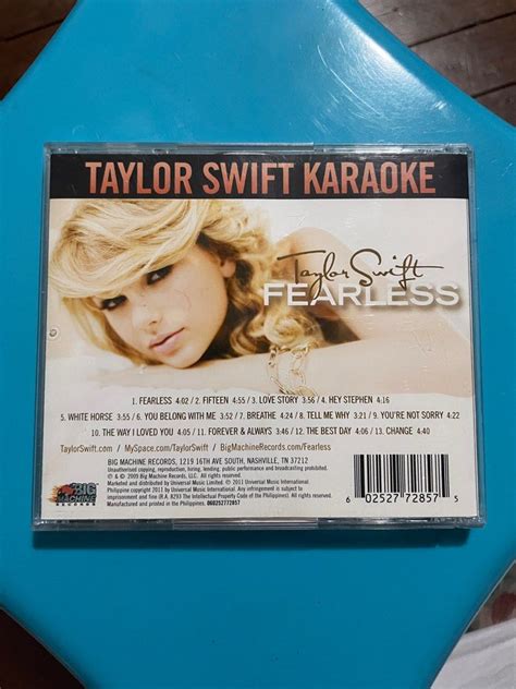 TAYLOR SWIFT (FEARLESS KARAOKE), Hobbies & Toys, Music & Media, CDs & DVDs on Carousell