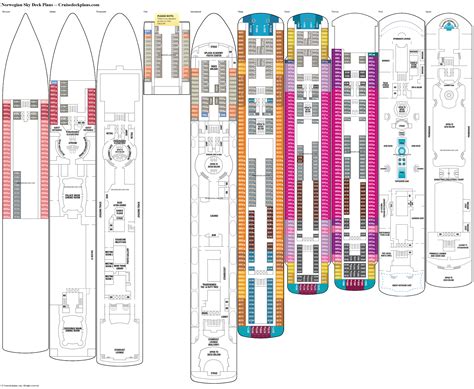 Norwegian Sky Deck Plans, Diagrams, Pictures, Video