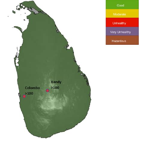 Representation of the air quality condition in 2023 [5]. | Download ...