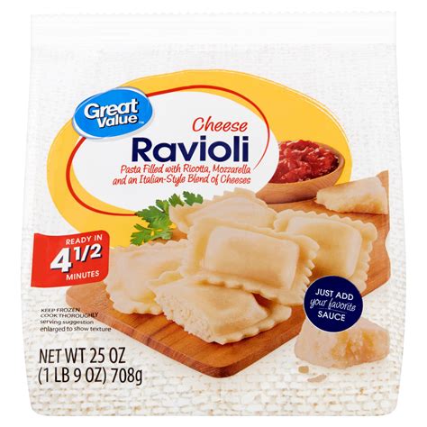 Delicious Frozen Cheese Ravioli Pasta, 25 oz - Great Value! in Macao at MOP 147, Rating: 3.5