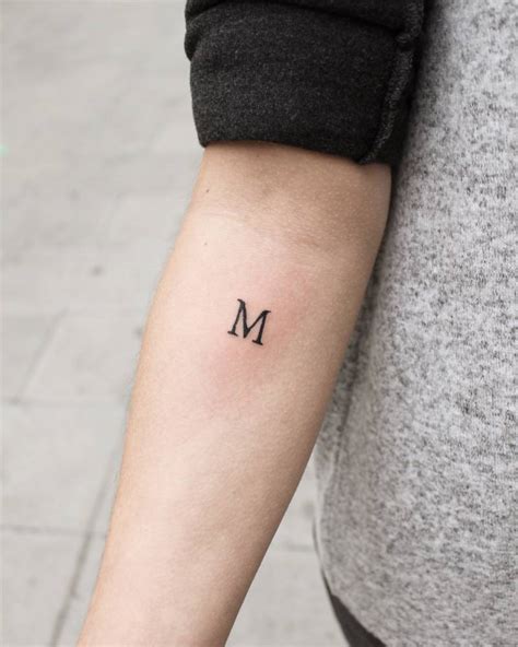 Letter m tattoo - Tattoogrid.net