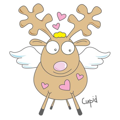 Cupid clipart reindeer, Cupid reindeer Transparent FREE for download on ...