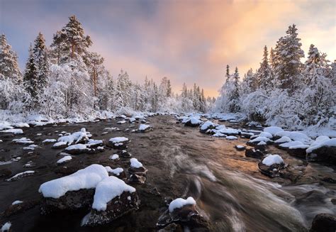 river, water, nature, winter, snow, outdoors, Russia HD Wallpaper