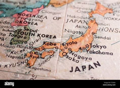 Japan map hi-res stock photography and images - Alamy