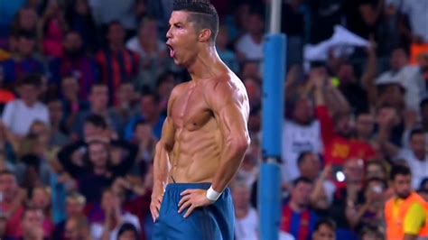 Ronaldo celebration vs FC Barcelona 2018 | RMA | 4k clips for edit ...