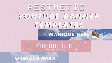 Template Aesthetic Youtube Banner