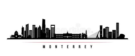 Monterrey Skyline Horizontal Banner. Stock Vector - Illustration of panorama, monterrey: 253821049