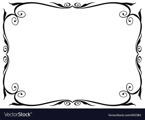 Simple ornamental decorative frame Royalty Free Vector Image