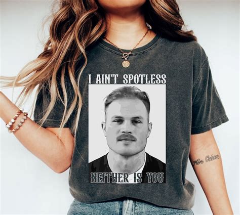 Zach Bryan Mugshot Shirt I Ain't Spotless Neither is You - Etsy Canada