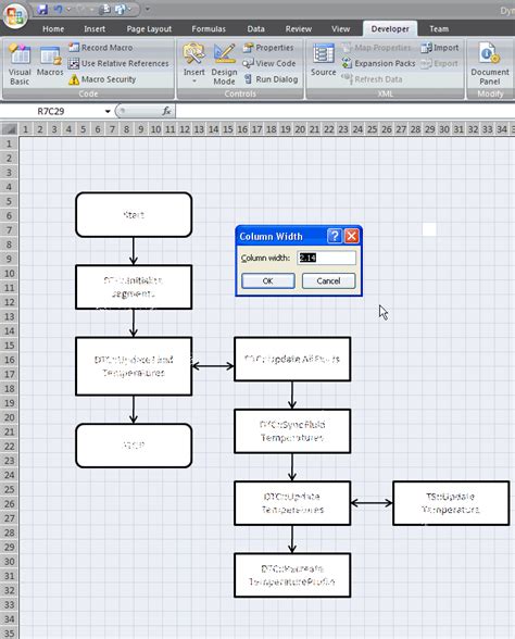 krishnababu: Flow charts with Excel - Tips