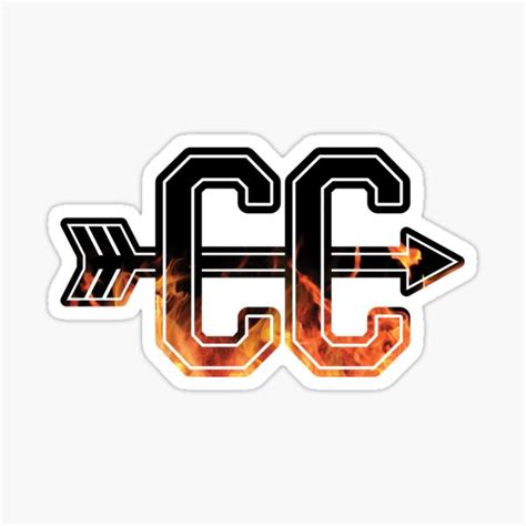 "Cross Country CC Logo" Sticker for Sale by BeaSchoney | Redbubble