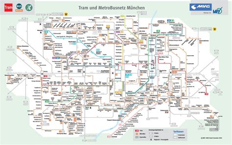 Munich tram and bus map - Ontheworldmap.com