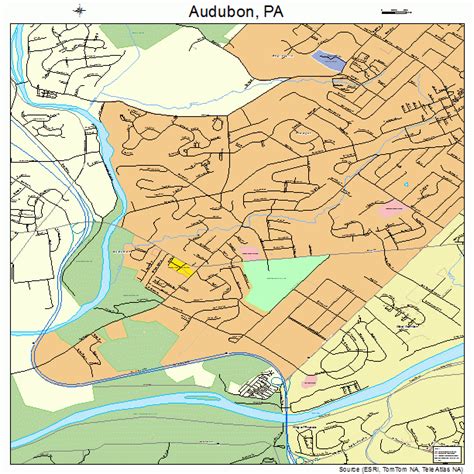 Audubon Pennsylvania Street Map 4203544