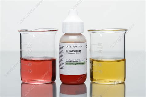 Methyl Orange Indicator - Stock Image - C030/8091 - Science Photo Library