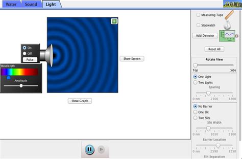 Wave Interference - Interference | Double Slit | Diffraction - PhET Interactive Simulations