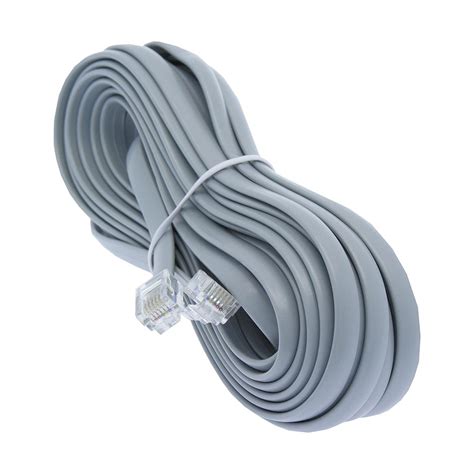 (Discontinued Product) 20Ft RJ11 Modular Telephone Cable Straight ...