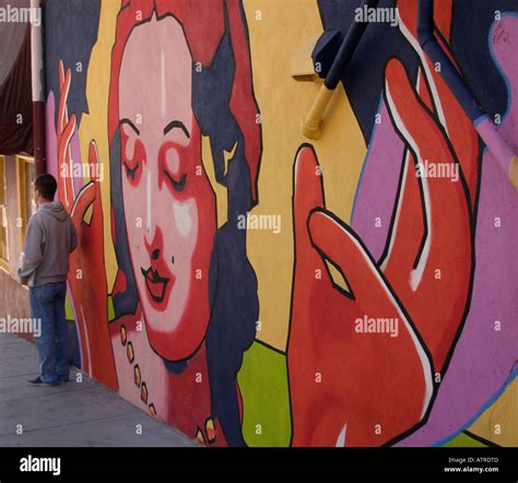 Mural painting of North Beach, San Francisco, California Stock Photo ...