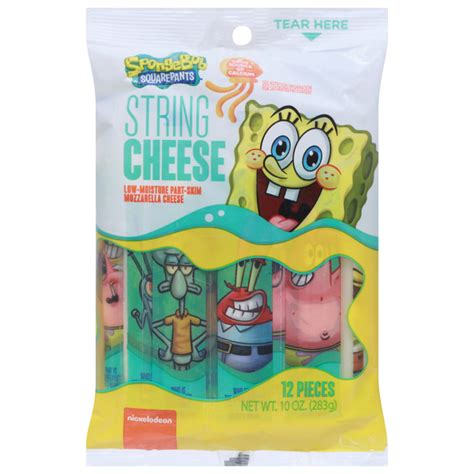 Save on Nickelodeon SpongeBob SquarePants String Cheese Mozzarella - 12 ct Order Online Delivery ...