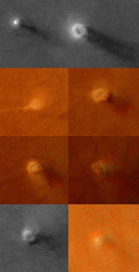 Family portrait of 8 Mars dust devils | Science Wire | EarthSky