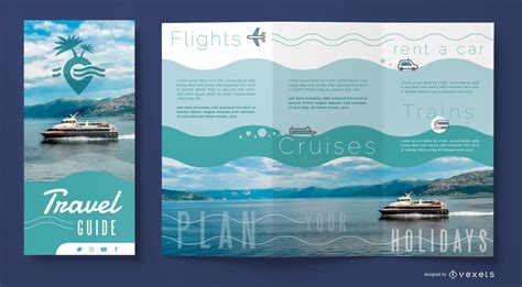 Travel Agency Brochure Template Vector Download