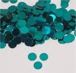 Teal Round Confetti | Shiny Teal Metallic Round Confetti Bulk