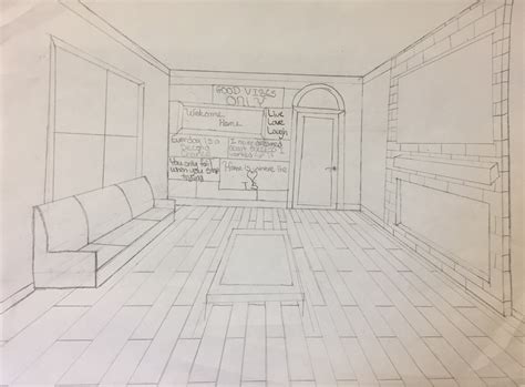 How To Draw A Couch In One Point Perspective - Calendarinternal21