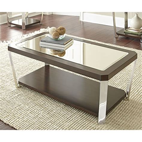 Greyson Living Trimble 48-Inch Rectangle Coffee Table with Mirrored Top ...